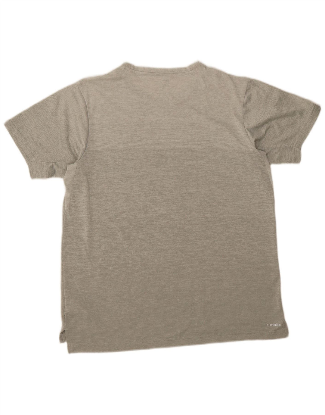 ADIDAS Mens Climalite T-Shirt Top Large Grey Flecked Polyester