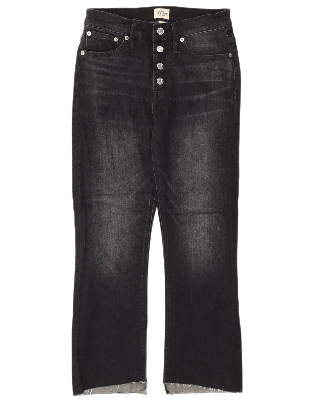 Jeans cropped da donna J. CREW W26 L23 cotone nero