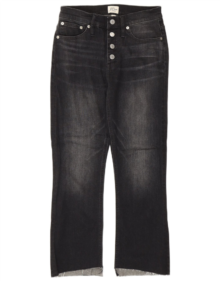 Jeans cropped da donna J. CREW W26 L23 cotone nero