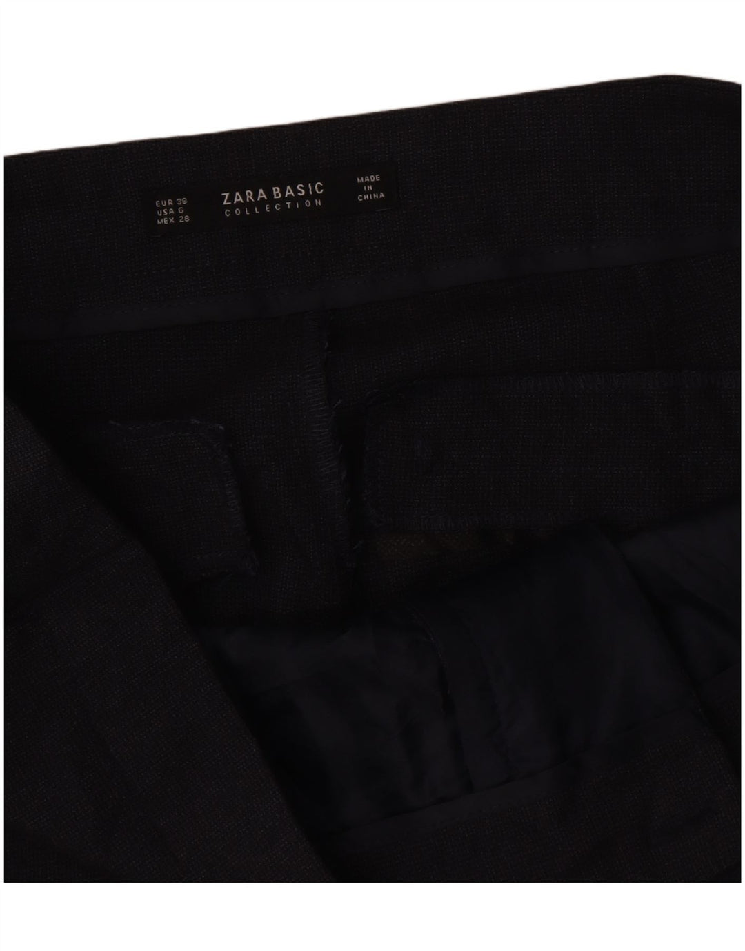 Zara Womens Slim Suit Trousers EU 38 Small W28 L27 Grey