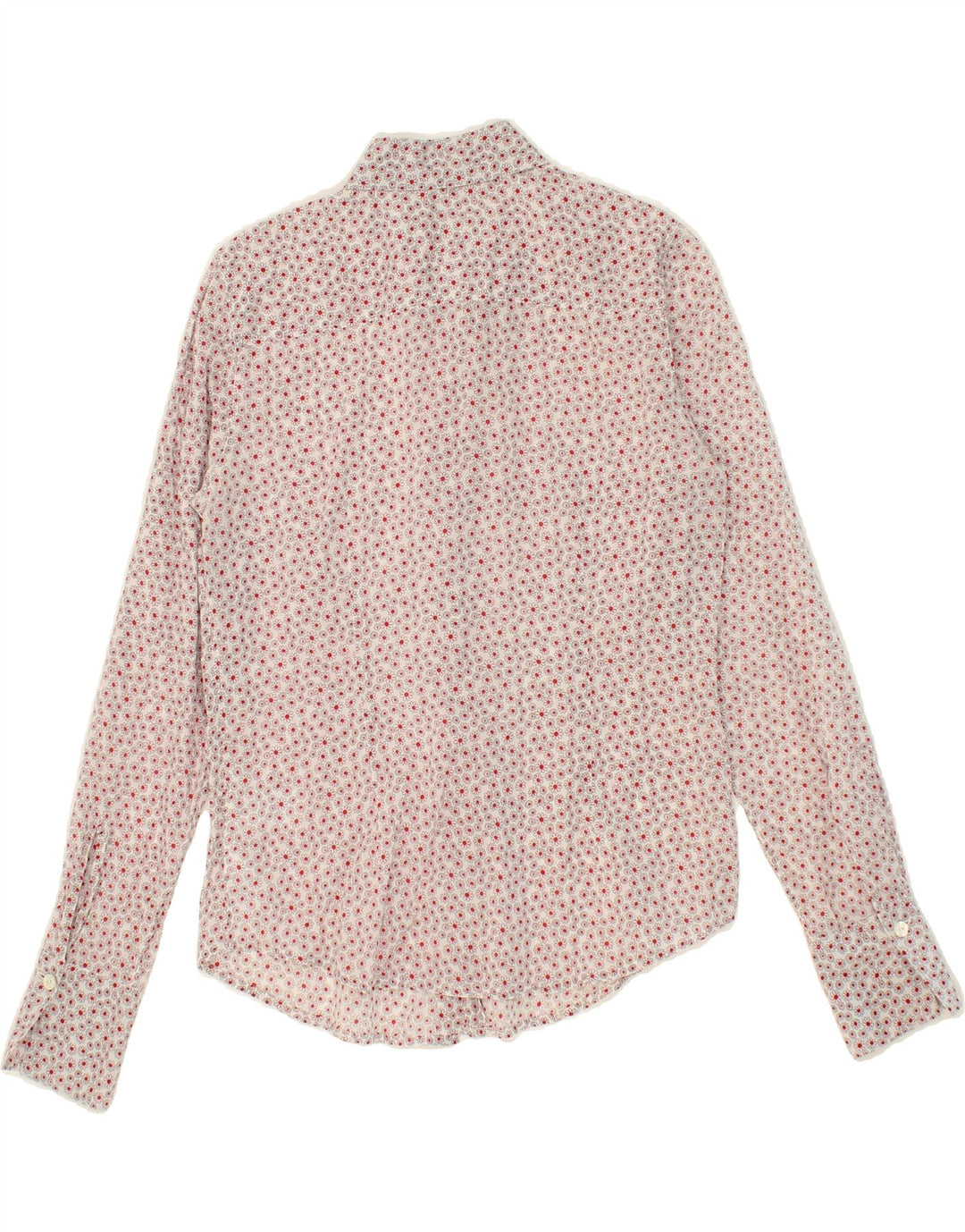 TOMMY HILFIGER Womens Shirt US 6 Medium Pink Floral Cotton Vintage Tommy Hilfiger and Second-Hand Tommy Hilfiger from Messina Hembry 