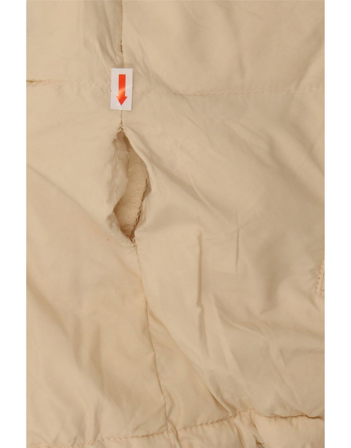 ZARA Mens Padded Jacket UK 36 Small Beige Nylon