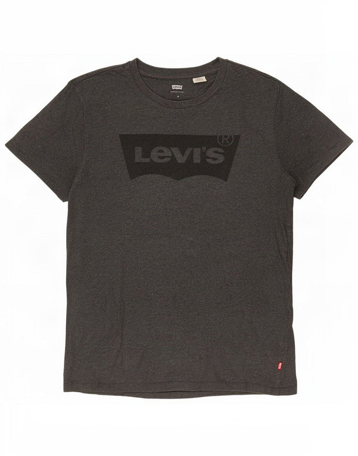 Levi's T-Shirt Graphique Homme Petit Gris Moucheté Coton