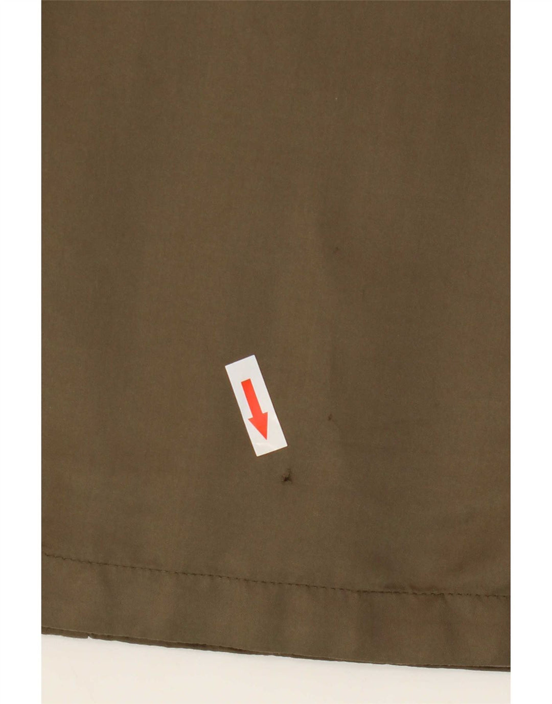 Vintage Womens Hooded Overcoat UK 14 Large Khaki Polyester