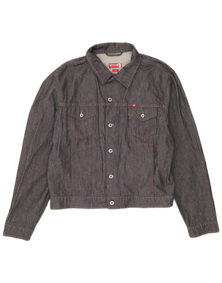 Mustang Mens Denim Jacket UK 42 XL Navy Blue