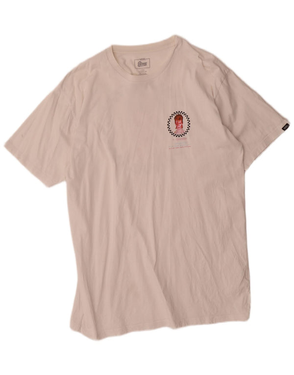 Vans T-shirt graphique coupe classique pour hommes, grand coton blanc
