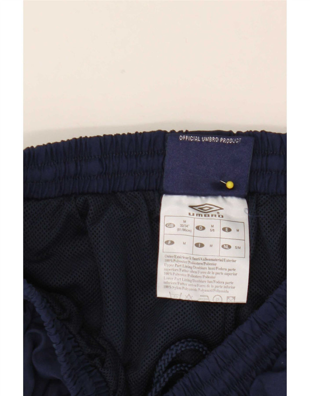 Umbro Pantalon de Survêtement Joggers Homme Bleu Marine Moyen Nylon