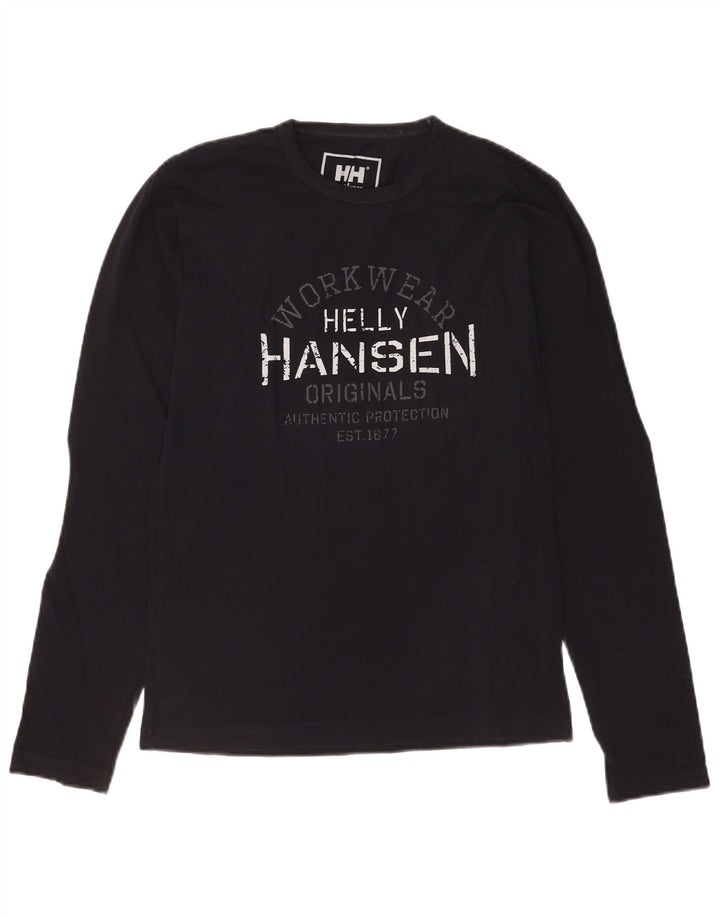 Helly Hansen Haut graphique à manches longues pour hommes, petit noir