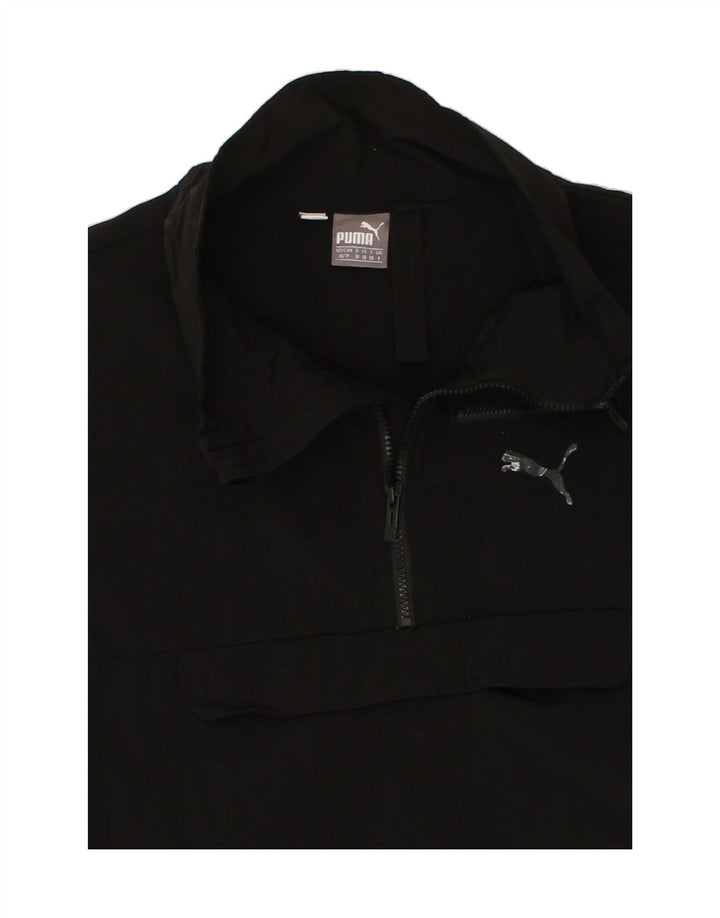 PUMA Womens Anorak Jacket UK 8 Small Black Nylon Vintage Puma and Second-Hand Puma from Messina Hembry 