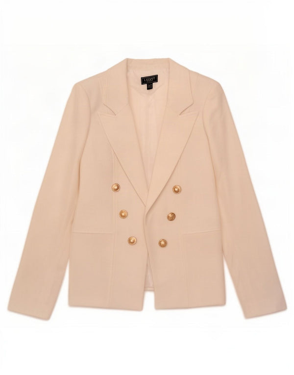 Chaqueta estilo blazer abierta para mujer de Lipsy UK 40 Small Poliéster blanco
