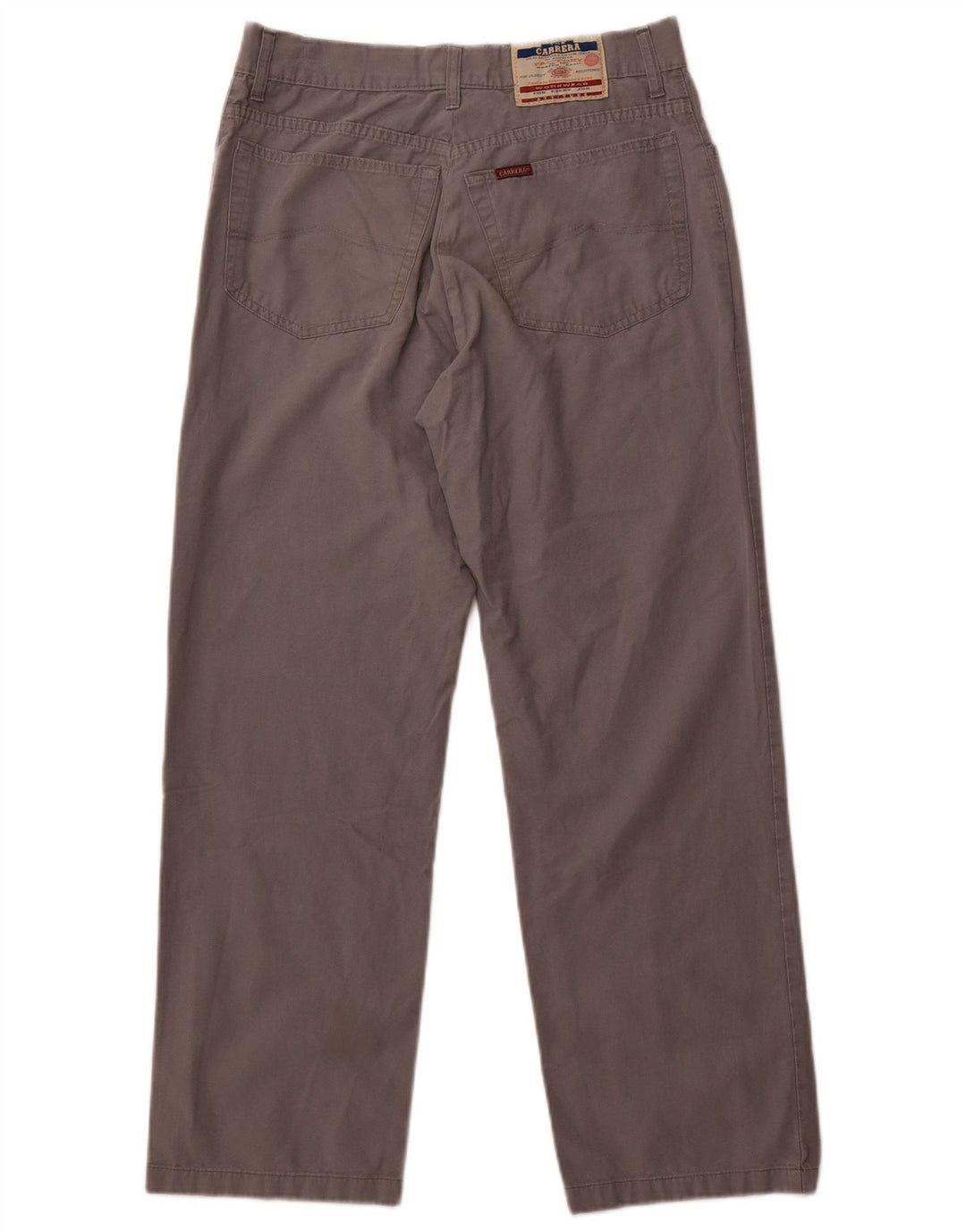 Carrera Mens Straight Casual Trousers W30 L28 Grey