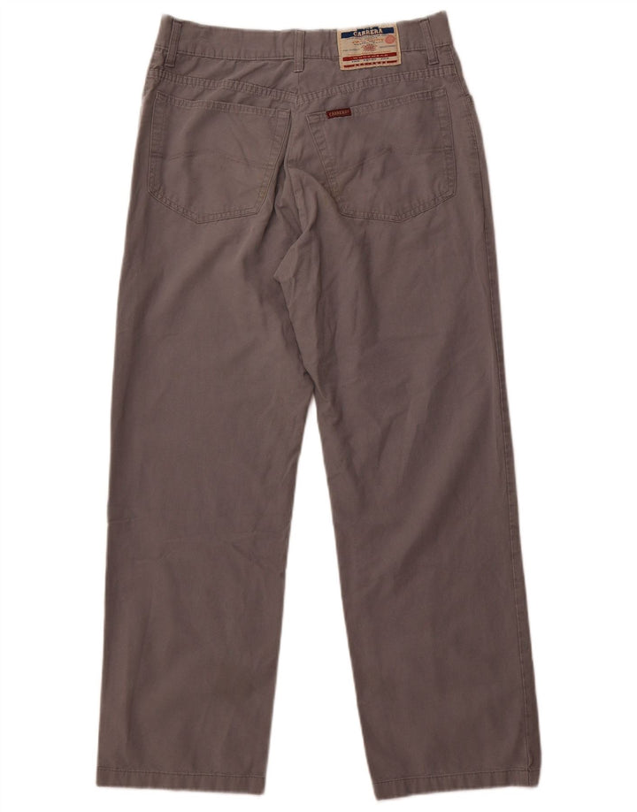 Carrera Mens Straight Casual Trousers W30 L28 Grey