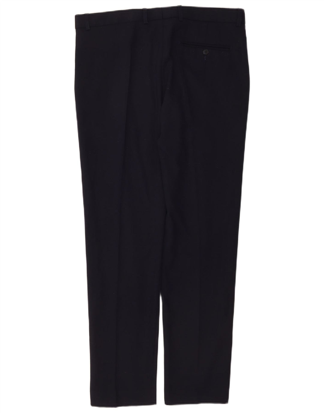 Marks & Spencer Mens Slim Suit Trousers  W34 L31 Navy Blue Wool