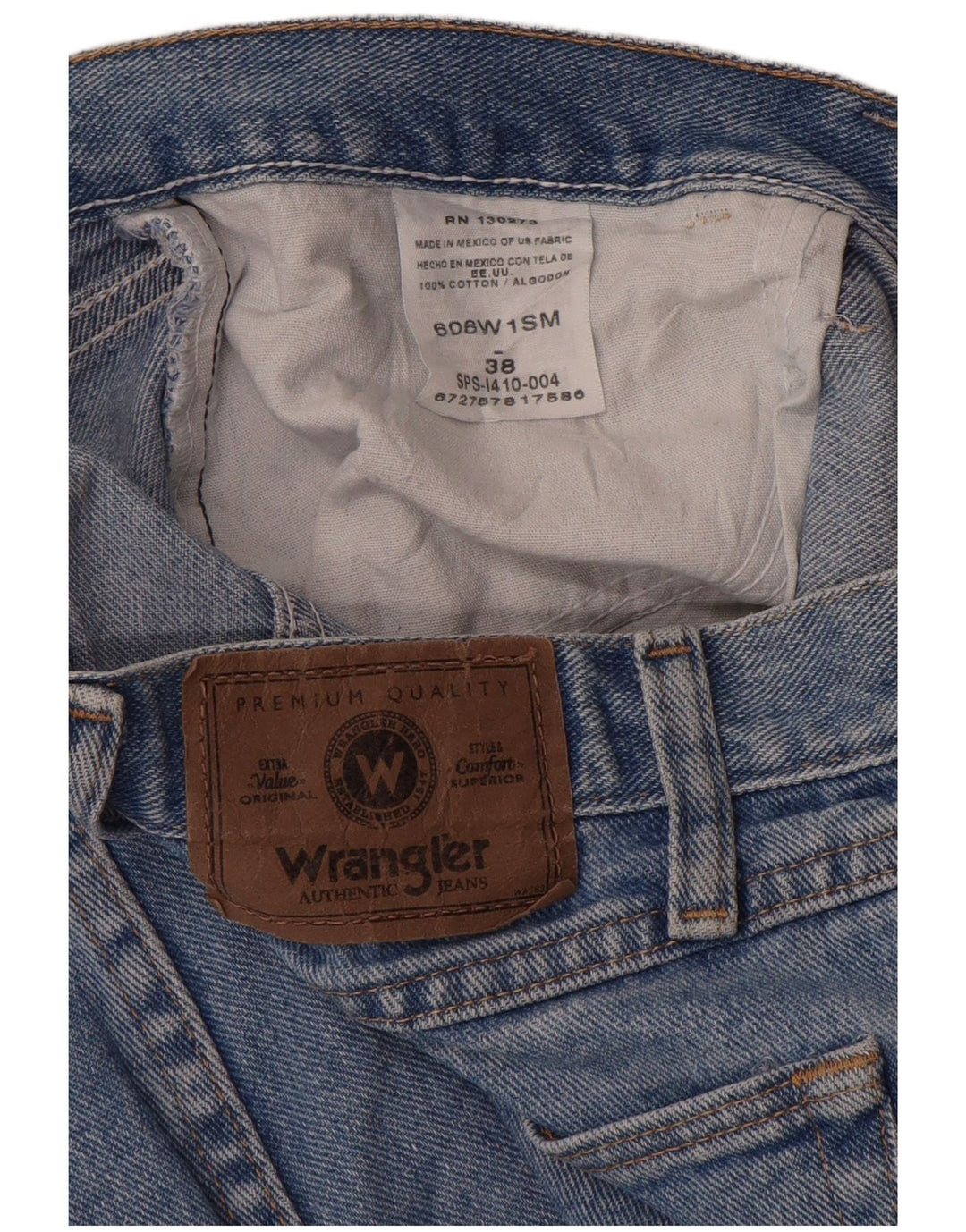 WRANGLER Mens Denim Shorts W38 XL Blue Cotton