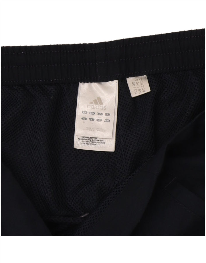 Adidas Damen Sportshorts UK 12 Medium Marineblau Polyester