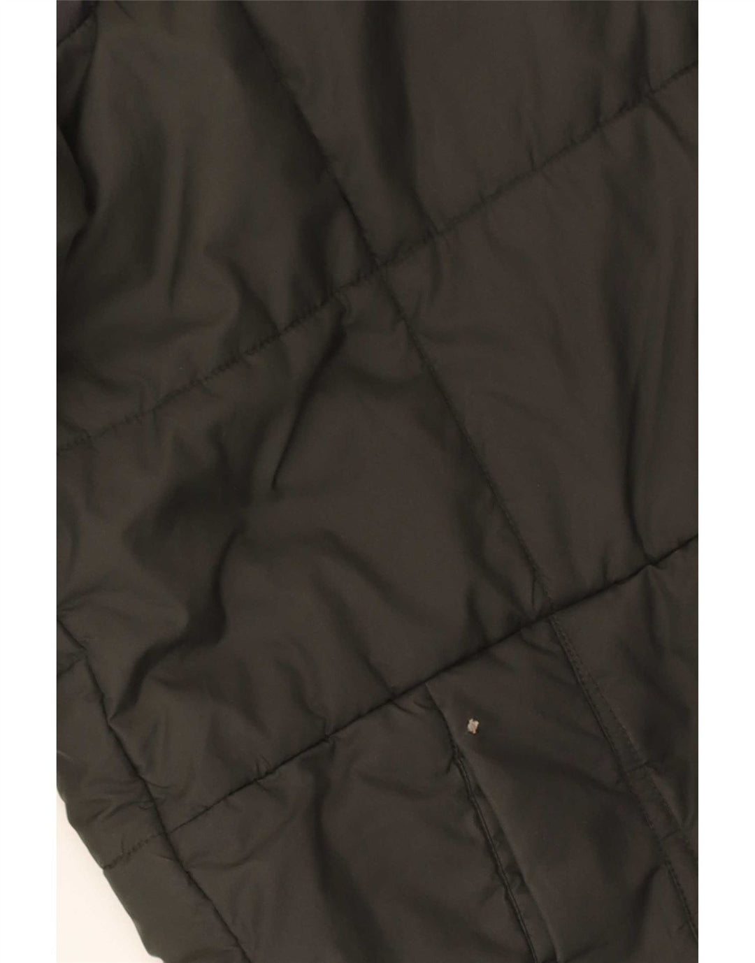 Adidas Boys Hooded Padded Jacket 13-14 Years Khaki Colourblock Polyester