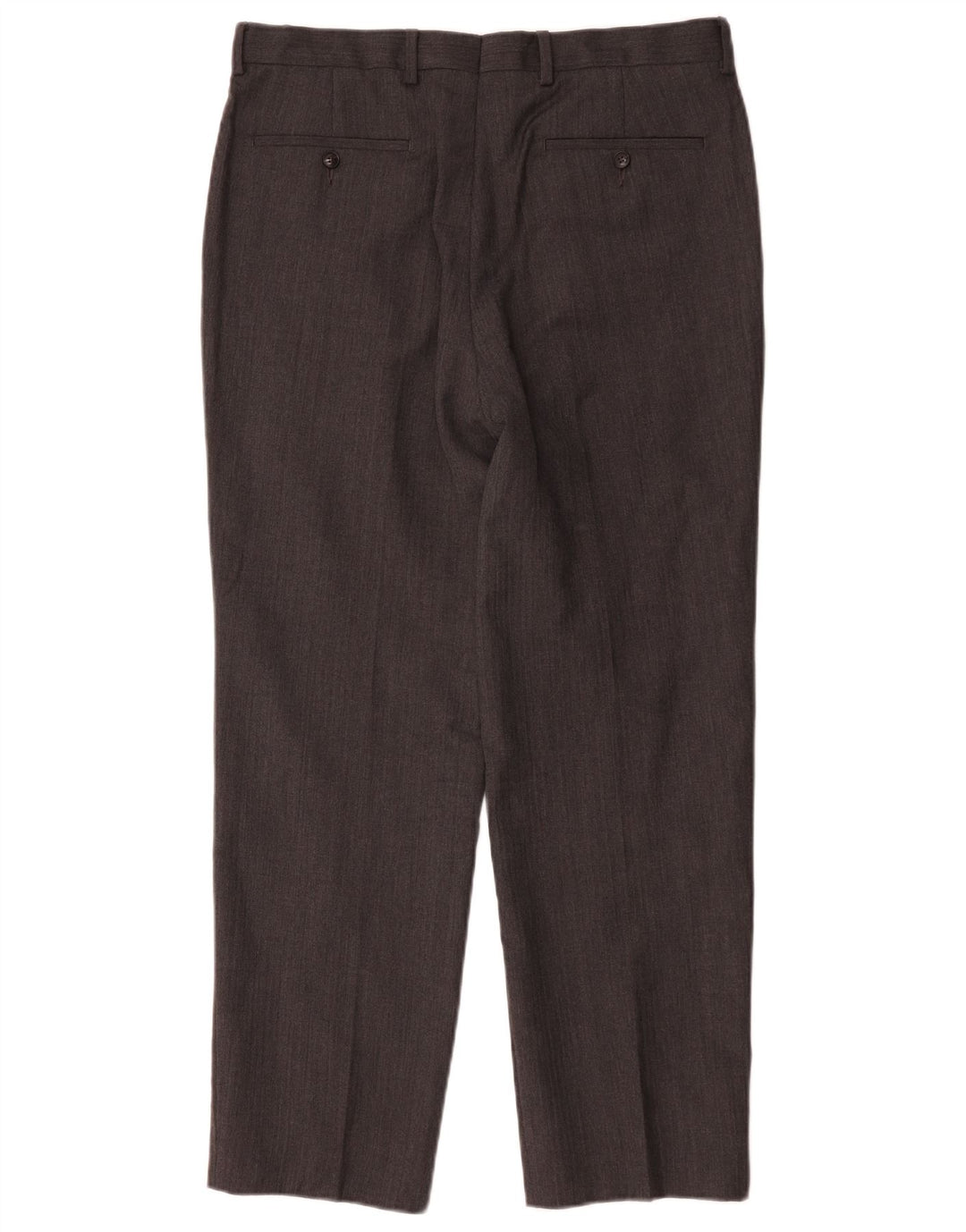 Marks & Spencer Mens Tailored Fit Straight Suit Trousers W34 L30 Grey