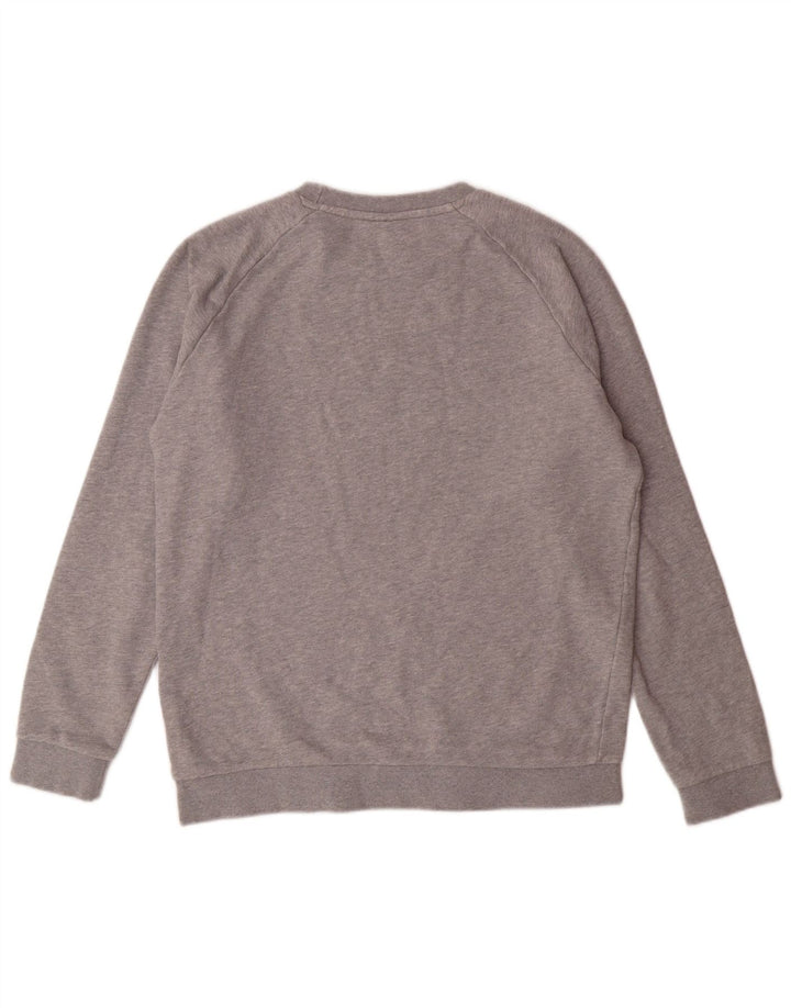 ADIDAS Mens Graphic Sweatshirt Jumper Small Grey Cotton