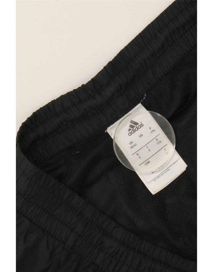 Adidas Mens Tracksuit Trousers UK 38/40 Medium Black Polyester