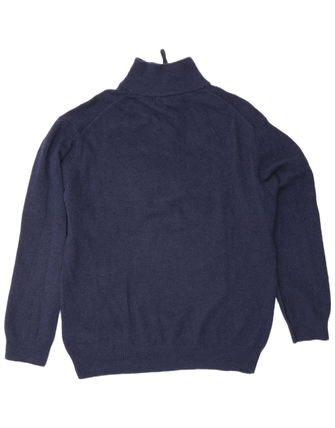 Kappa Mens Zip Neck Jumper Sweater 2XL Navy Blue Virgin Wool