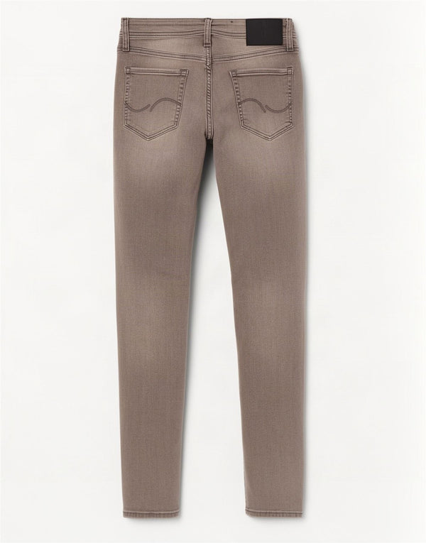 Jack & Jones Masculino Liam Skinny Jeans W31 L34 Cinza Algodão