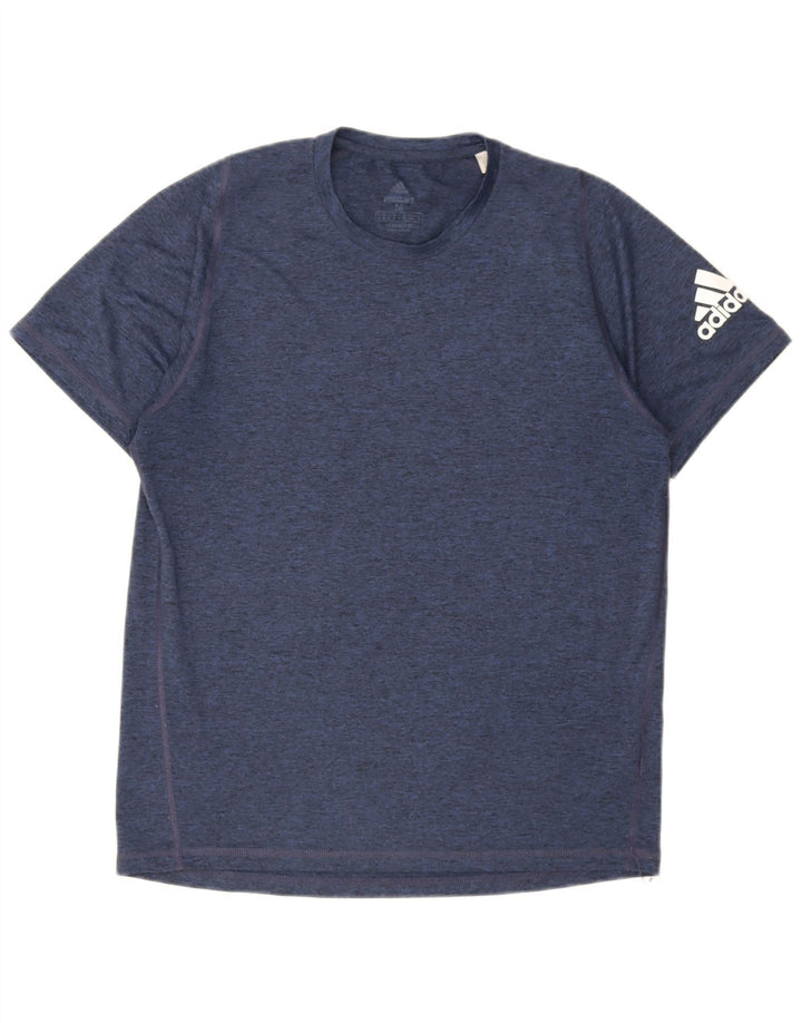 Adidas Mens Aeroready T-Shirt Top Medium Navy Blue Polyester