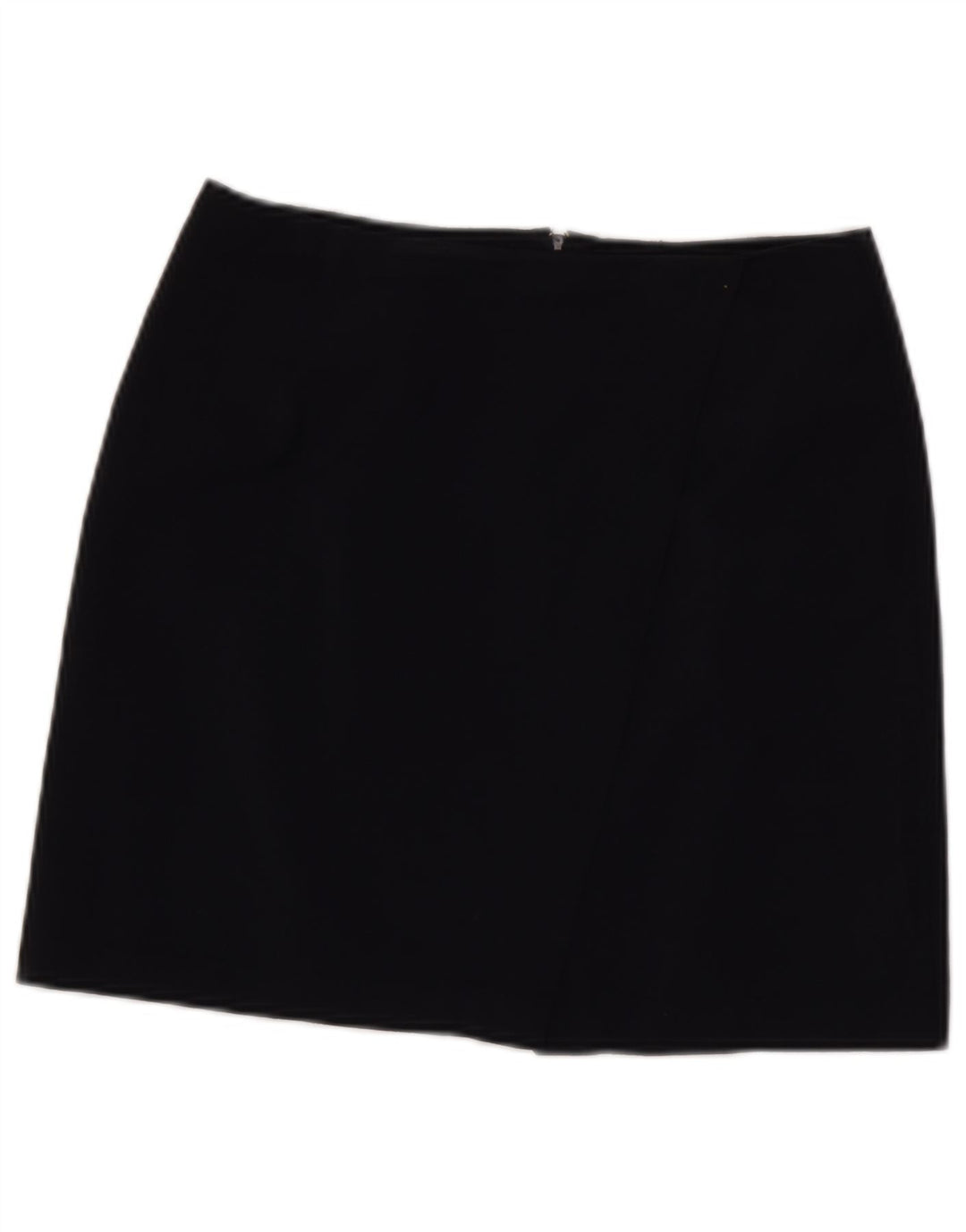 Minifalda Benetton Mujer IT 44 Medium W28 Lana Virgen Azul Marino