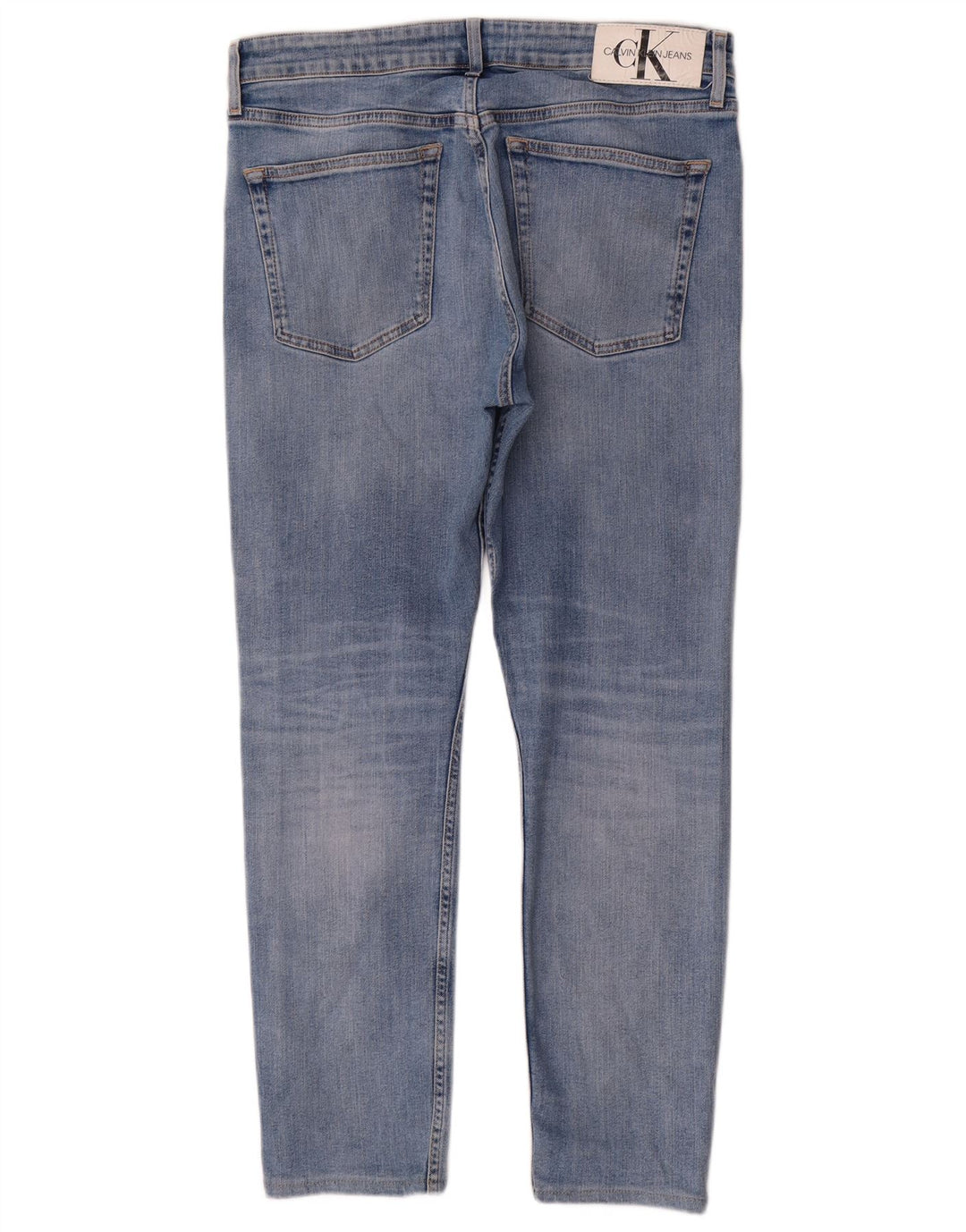 Calvin Klein Mens Slim Jeans W32 L30 Blue Cotton