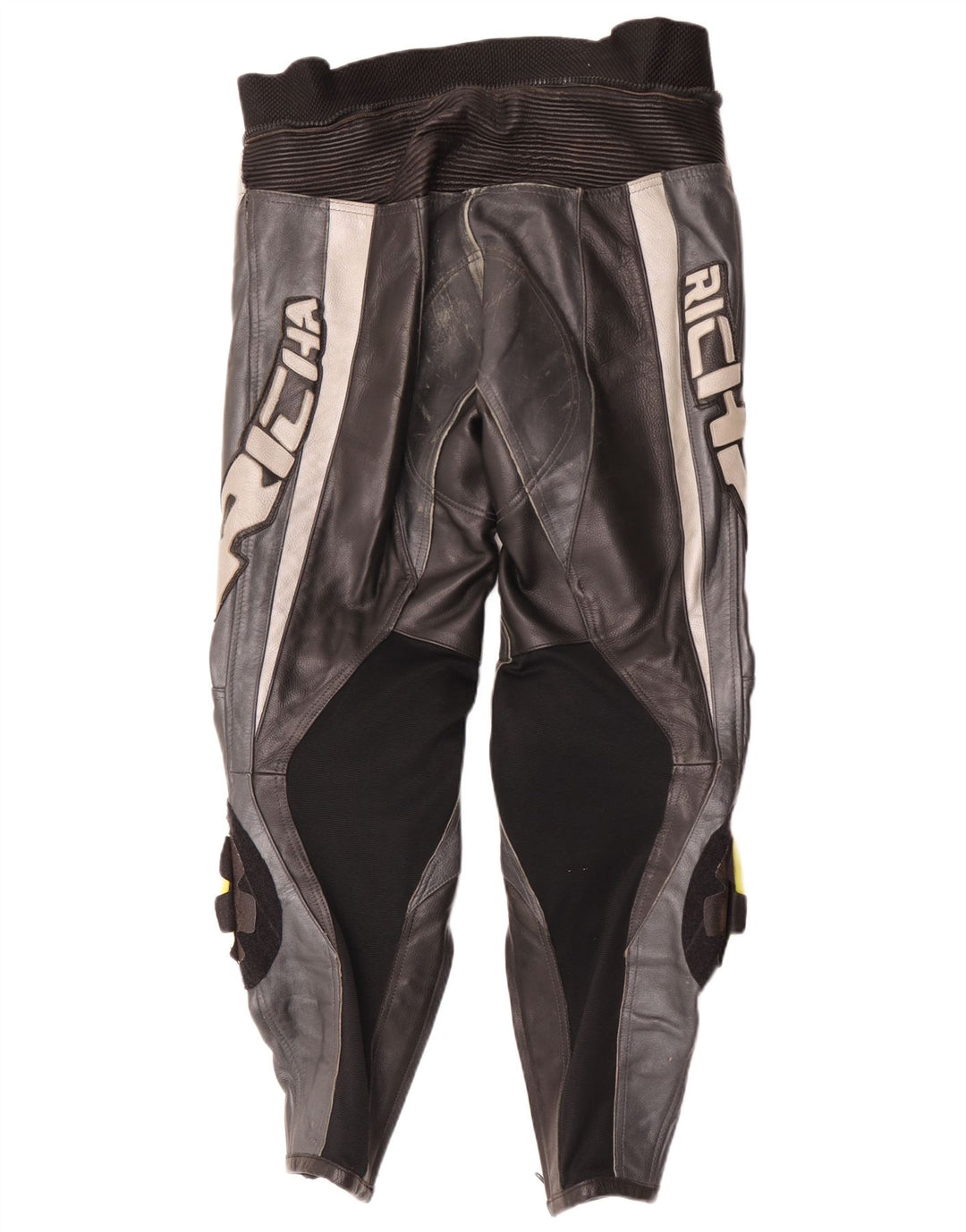 Richa Mens Leather Trousers EU 52 Large W34 L29 Black Colourblock