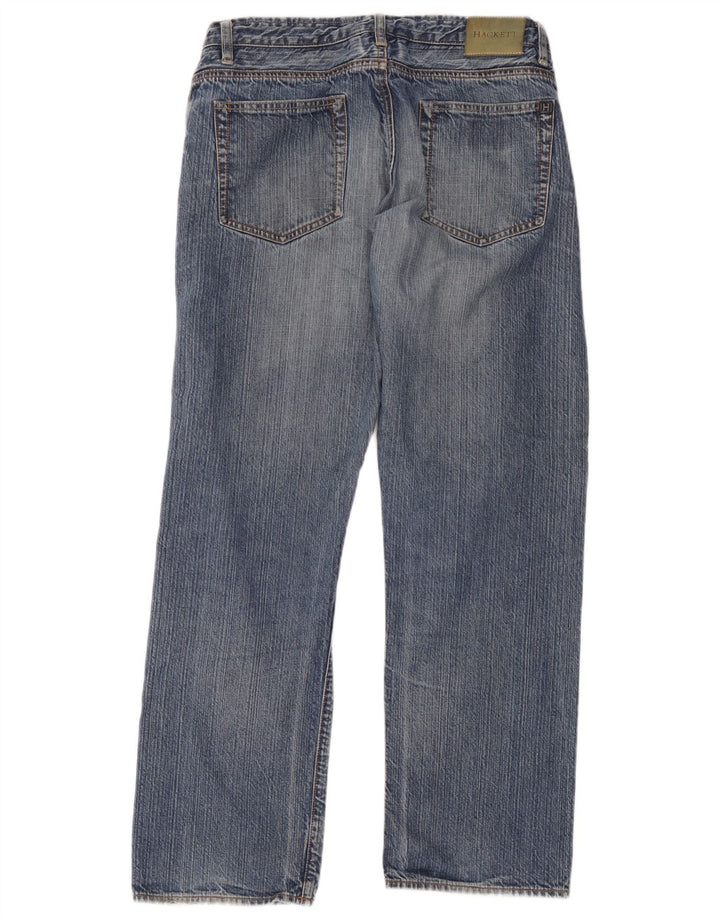 Hackett Mens Straight Jeans W36 L30 Blue