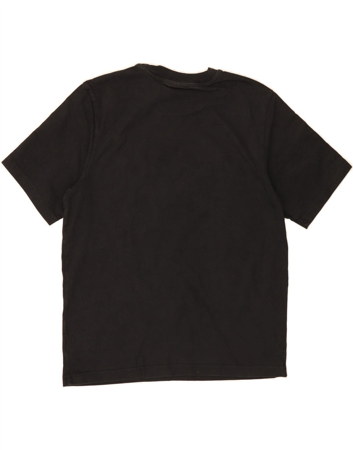ADIDAS Mens Graphic T-Shirt Top Medium Black Cotton Vintage Adidas and Second-Hand Adidas from Messina Hembry 