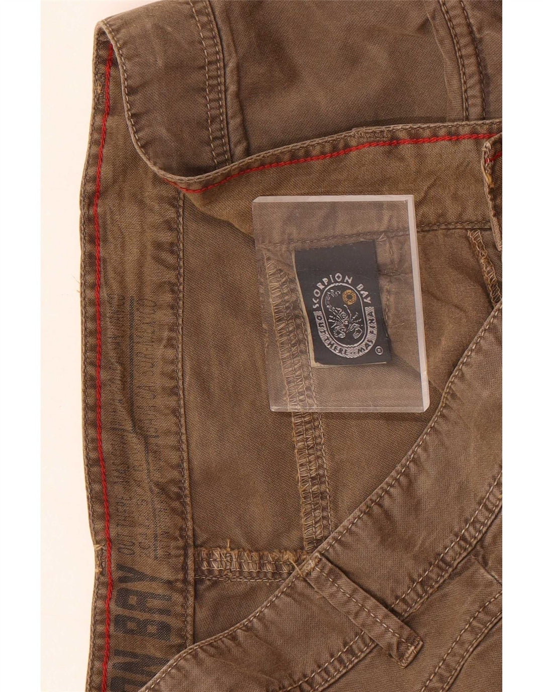 Scorpion Bay Mens Regular Casual Shorts W33 Medium Brown Cotton