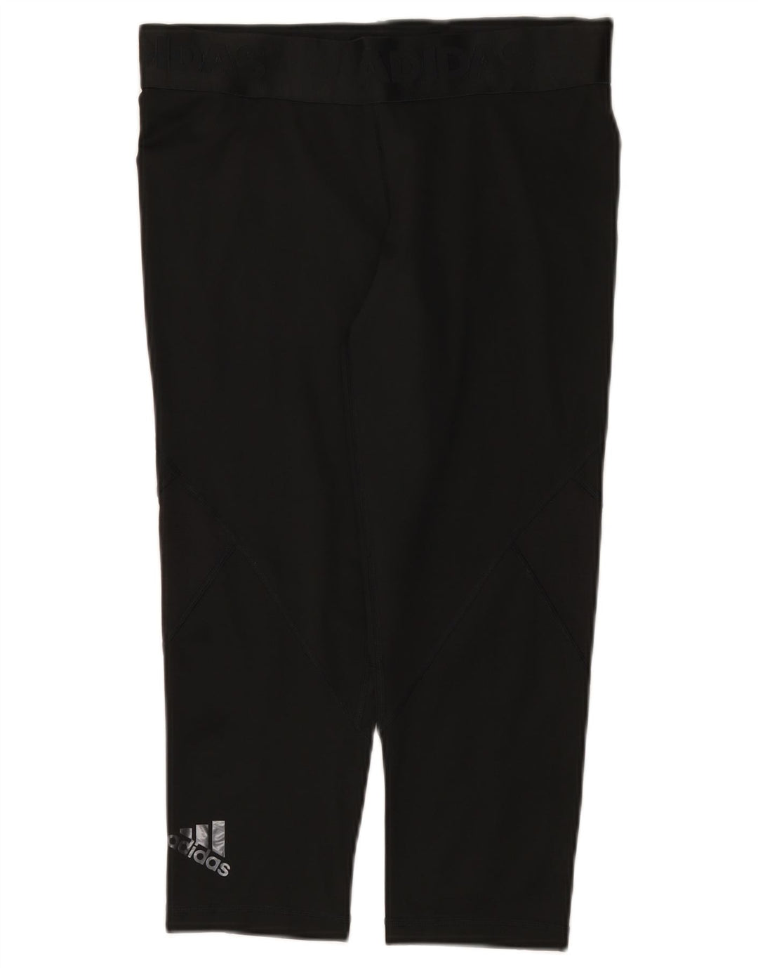 Adidas Womens Climacool Graphic Capri Leggings UK 12/14 Medium Black