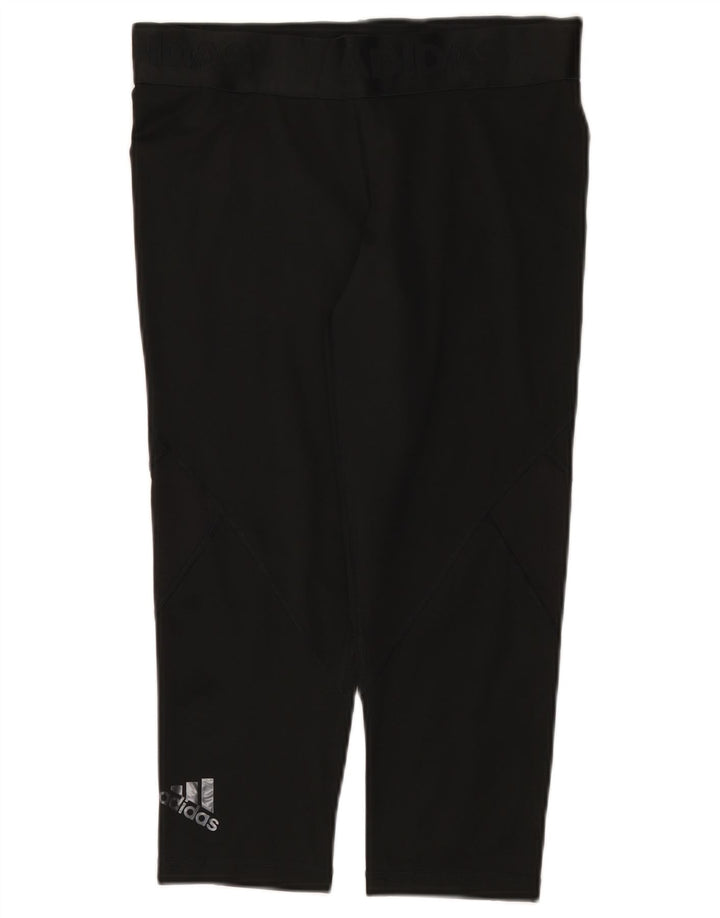 Adidas Womens Climacool Graphic Capri Leggings UK 12/14 Medium Black
