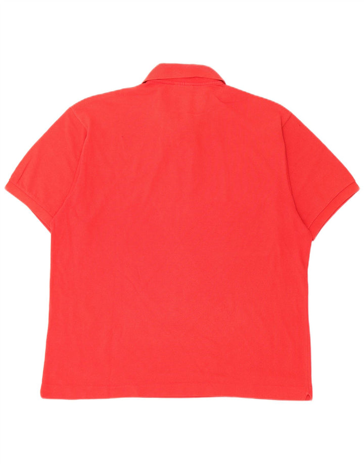 Lacoste Mens Polo Shirt Size 5 Large Red Cotton