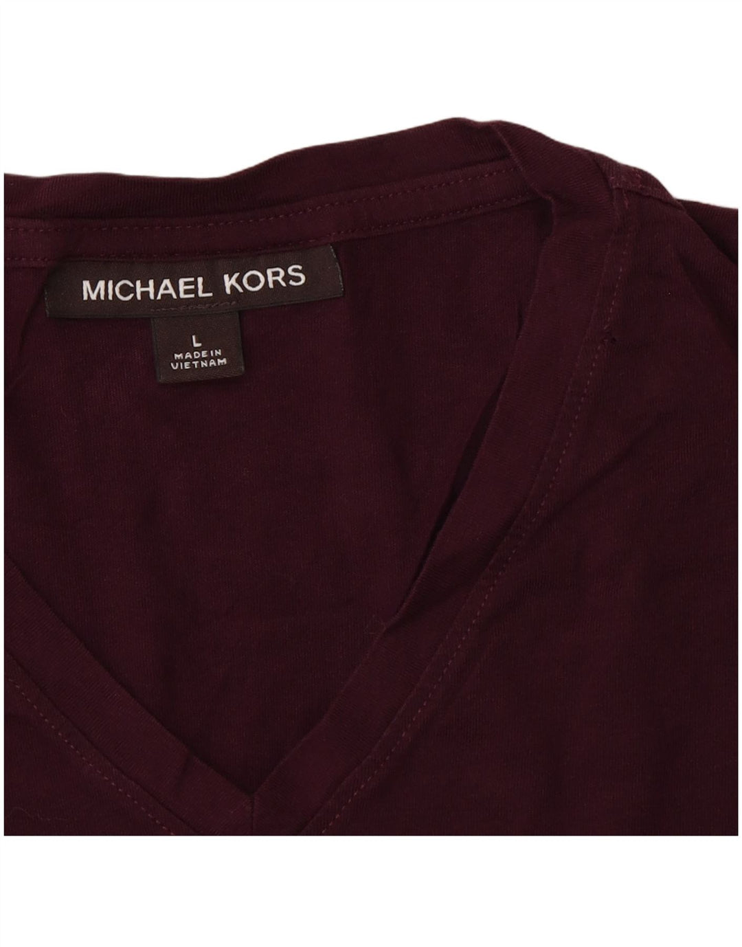 MICHAEL KORS Mens T-Shirt Top Large Burgundy