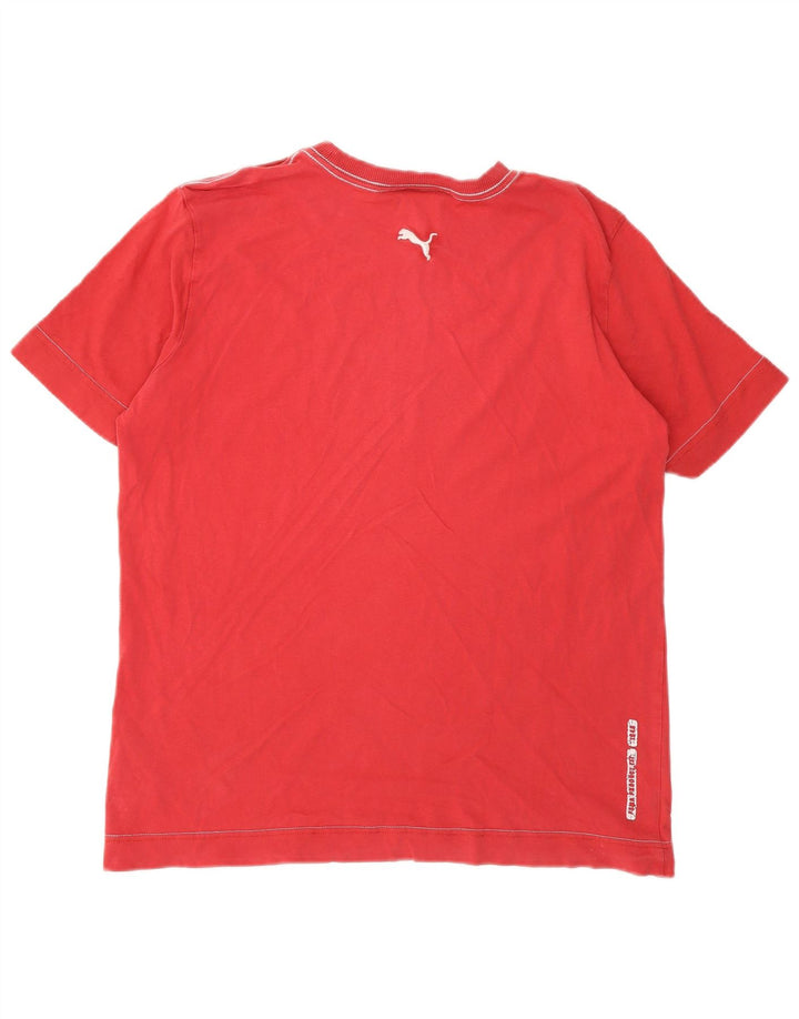 Puma Mens Graphic T-Shirt Top Medium Red