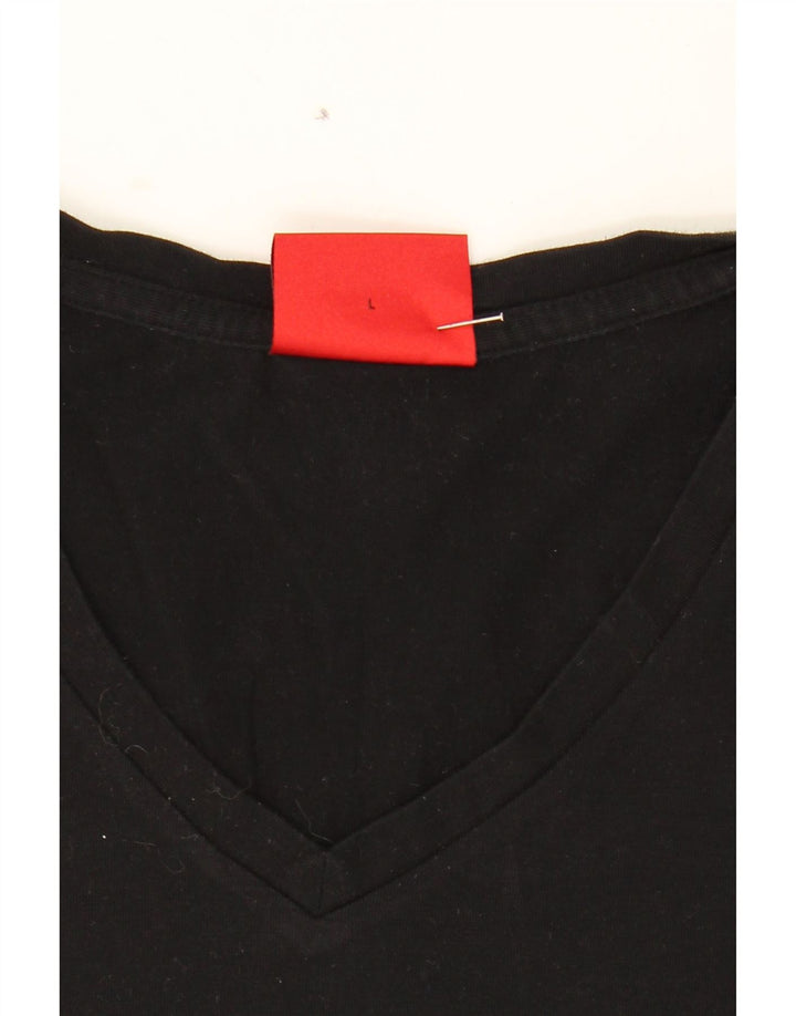 HUGO BOSS Mens T-Shirt Top Large Black Cotton Vintage Hugo Boss and Second-Hand Hugo Boss from Messina Hembry 