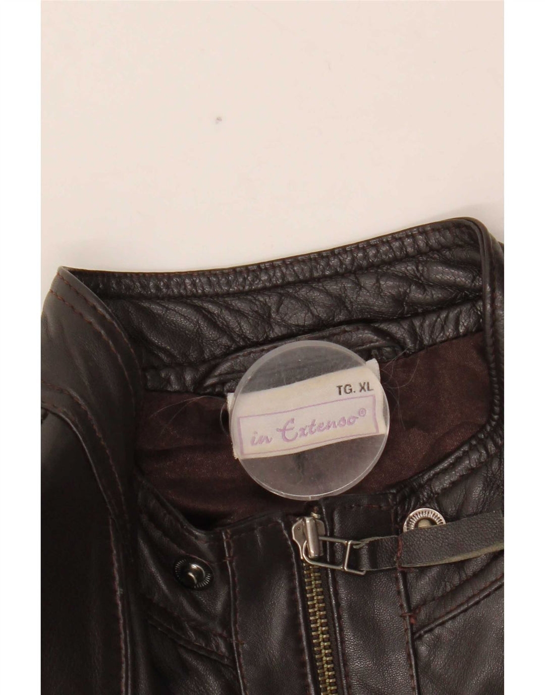 I Extenso Womens Bomber Læderjakke UK 18 XL Brun