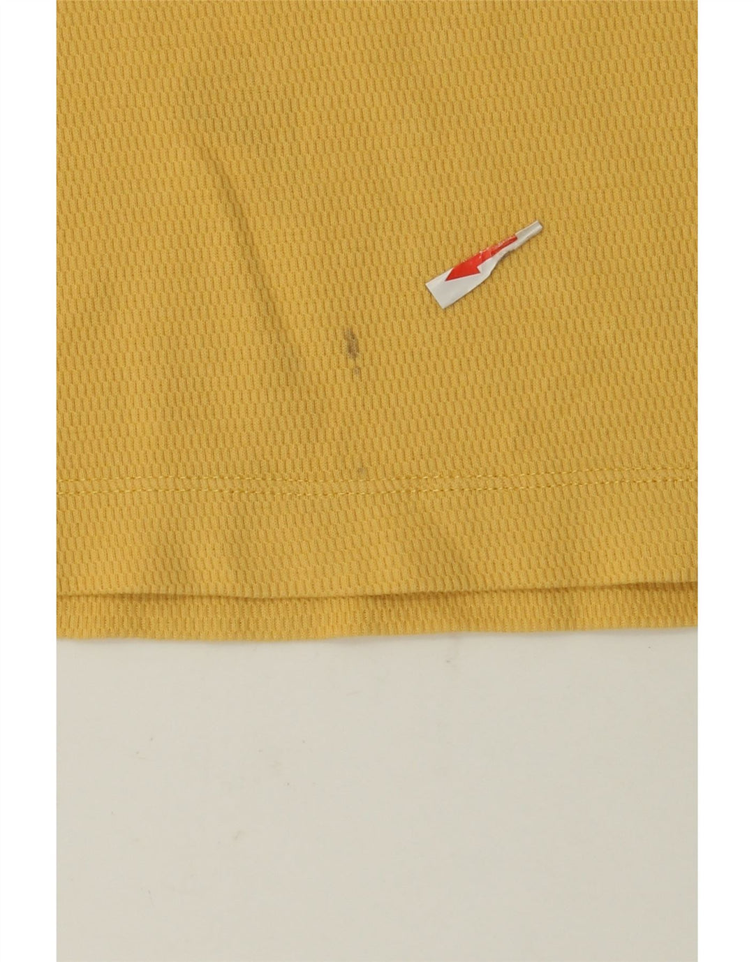 Massimo Dutti Mens Regular Fit T-Shirt Top Medium Yellow Cotton