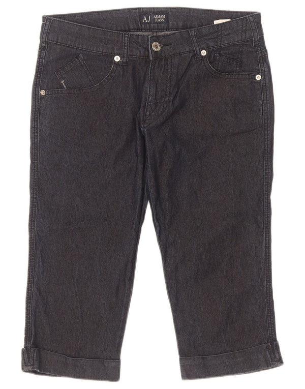 Armani Bermuda-denimshorts til kvinder W29 L18 Marineblå bomuld