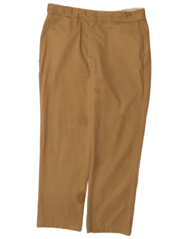 Calça chino reta masculina DOCKERS W36 L31 bege