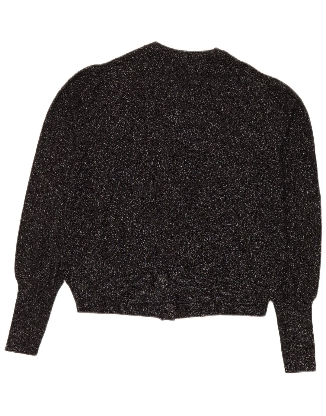 Marks & Spencer Womens Cardigan Sweater UK 14 Large Black Viscose