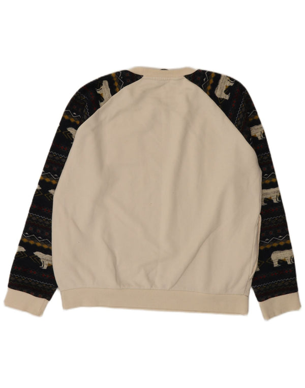Ανδρικό φούτερ Jeep Jumper Large White Fair Isle