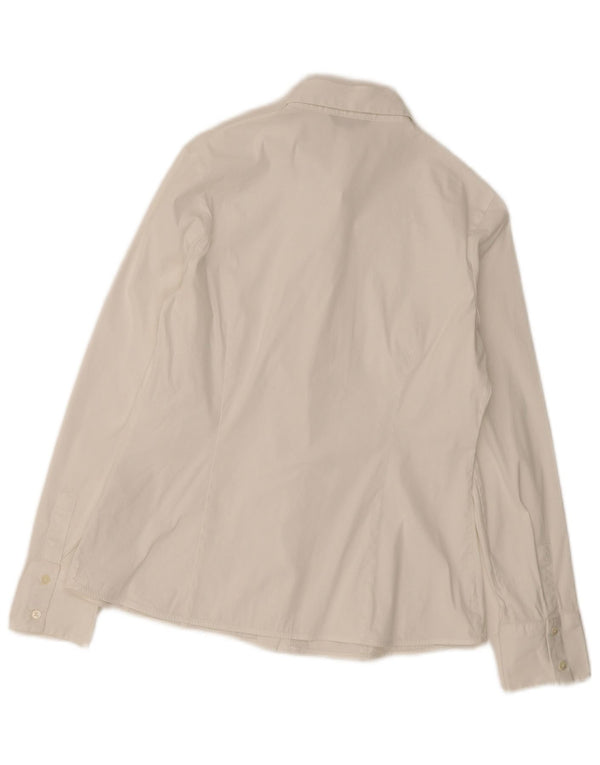 Massimo Dutti Womens Shirt EU 40 Medium White Cotton