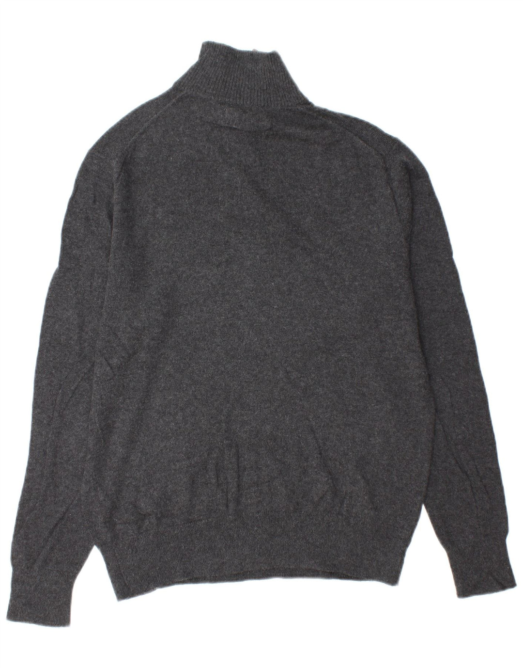 BONOBOS Mens Zip Neck Jumper Sweater Medium Grey Cotton
