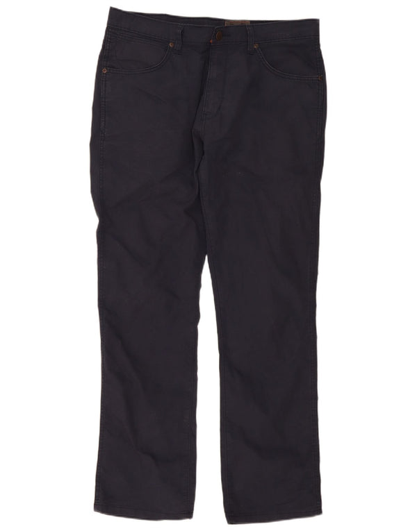 Wrangler Herre Arizona Stretch Lige Casual Bukser W36 L32 Marineblå