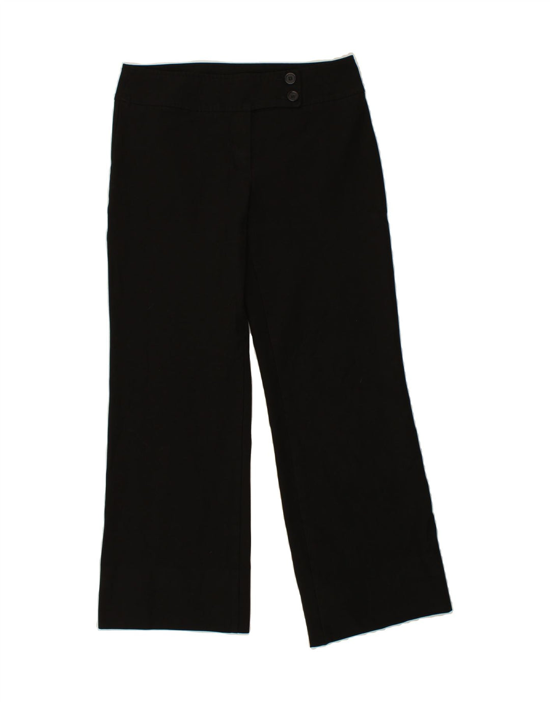 BENETTON Womens Straight Suit Trousers IT 46 Large W30 L30 Black Polyester Vintage Benetton and Second-Hand Benetton from Messina Hembry 