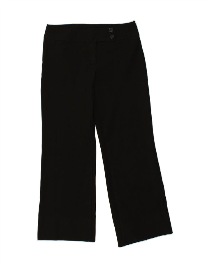 BENETTON Womens Straight Suit Trousers IT 46 Large W30 L30 Black Polyester Vintage Benetton and Second-Hand Benetton from Messina Hembry 