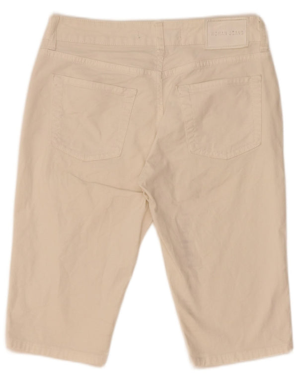 Zara Pantalones cortos vaqueros para mujer EU 38 Small W28 Beige Algodón